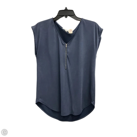 Top Short Sleeve By Green Envelope In Blue, Size: S