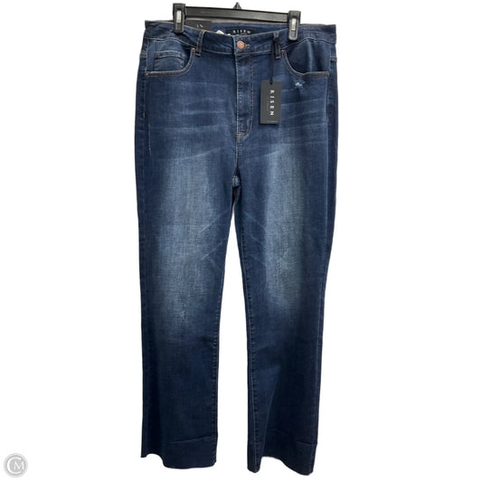 Jeans Straight By Risen In Blue Denim, Size: 18