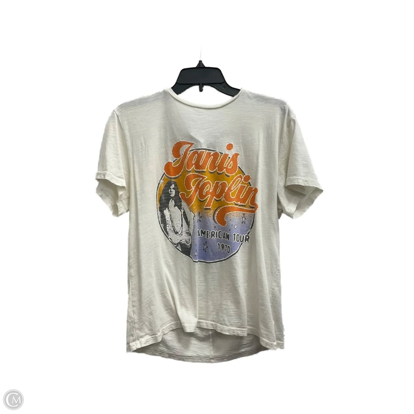 Top Short Sleeve By Lucky Brand In Cream, Size: S