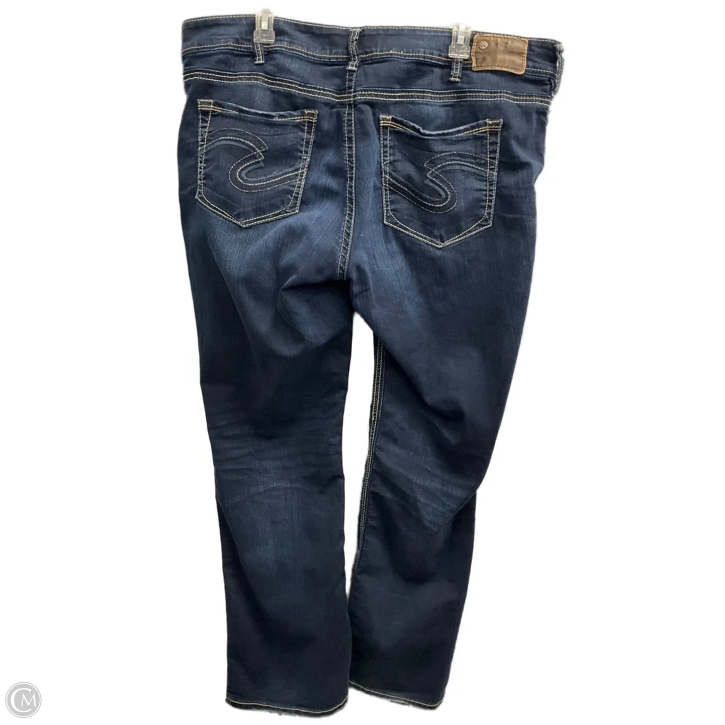 Jeans Boot Cut By Silver In Blue Denim, Size: 20