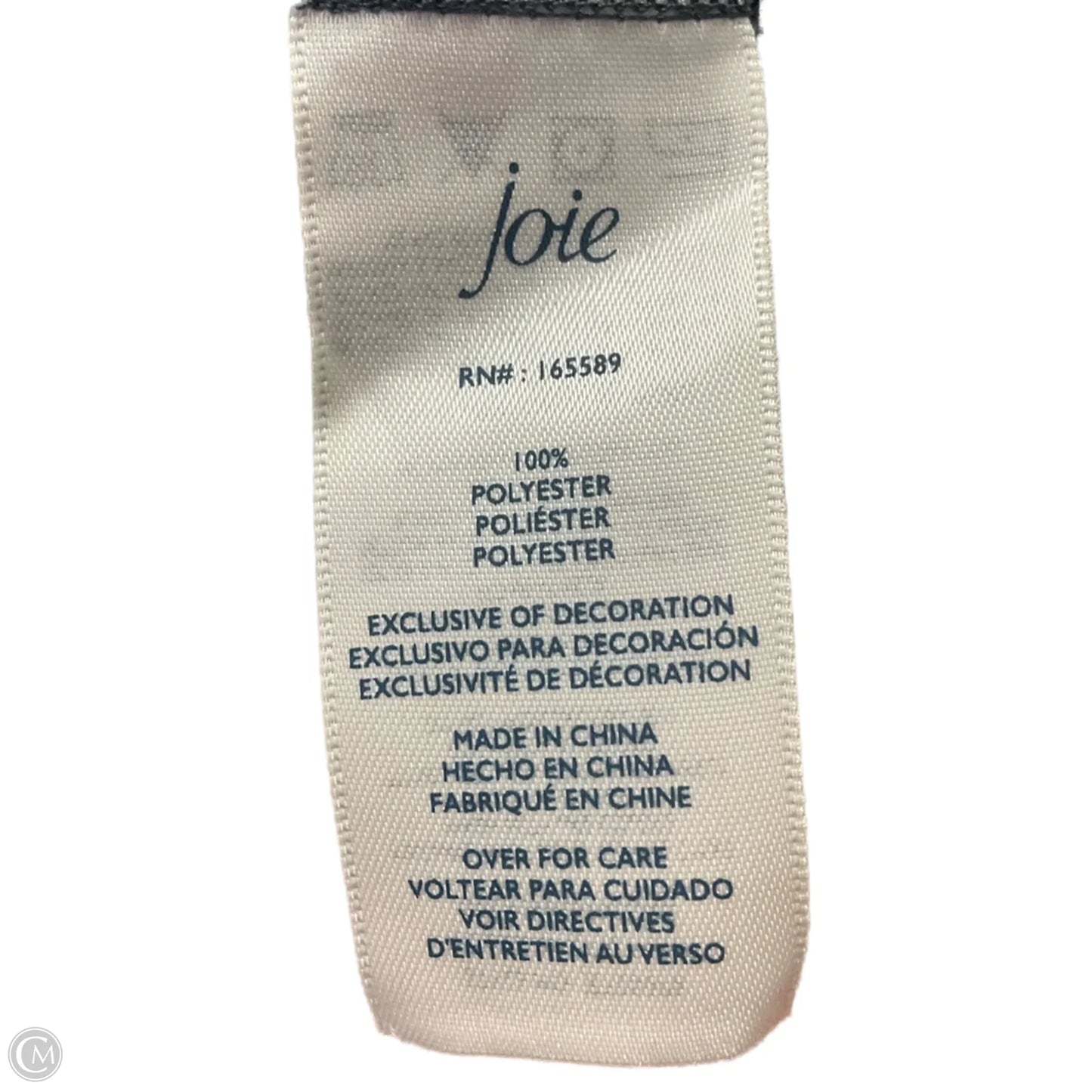 Top Sleeveless By Joie In Black, Size: L