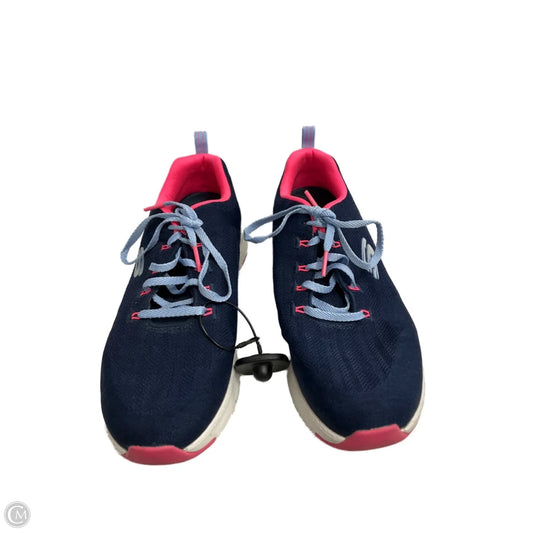 Shoes Athletic By Skechers In Blue & Pink, Size: 11