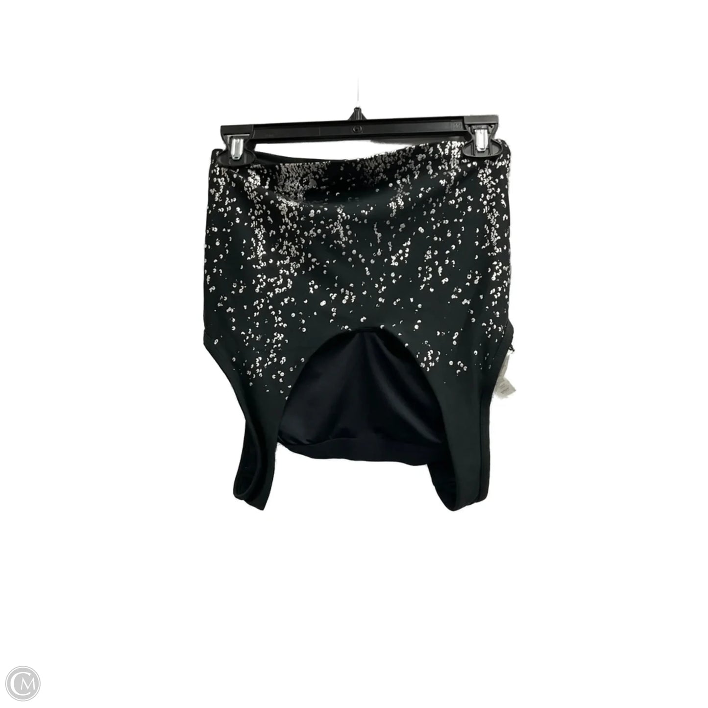 Athletic Bra By Marika In Black & Silver, Size: L