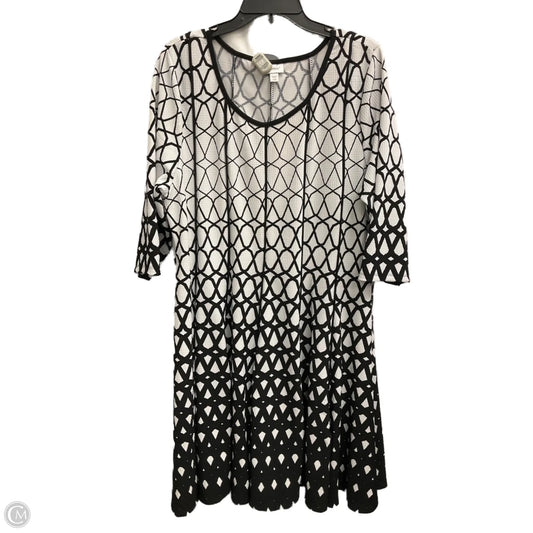 Dress Work By Avenue In Black & White, Size: 2x