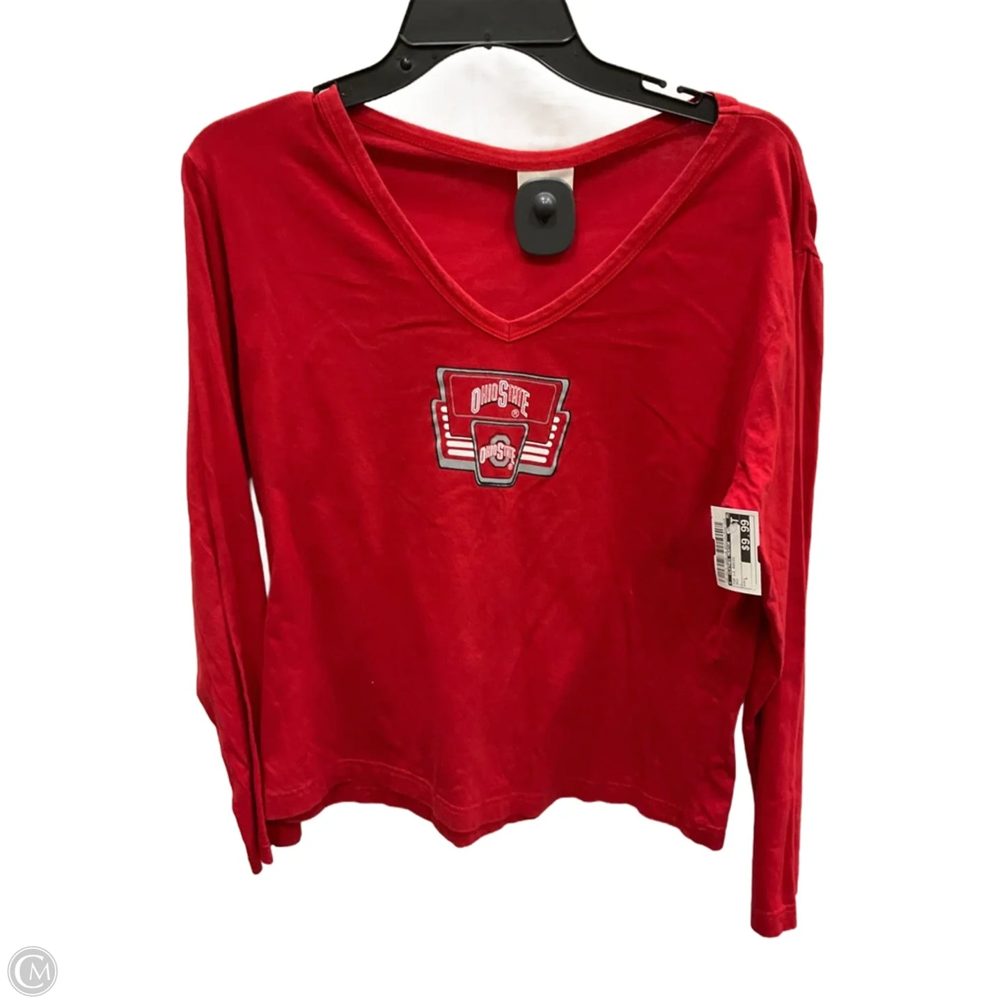 Top Long Sleeve Basic By Clothes Mentor In Red, Size: L