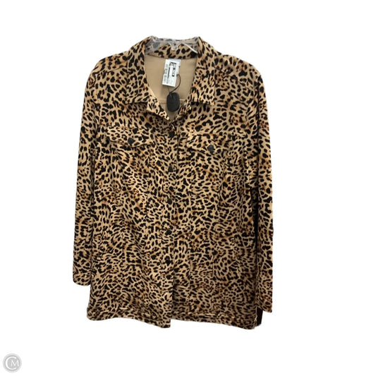 Jacket Other By Chicos In Leopard Print, Size: Xl