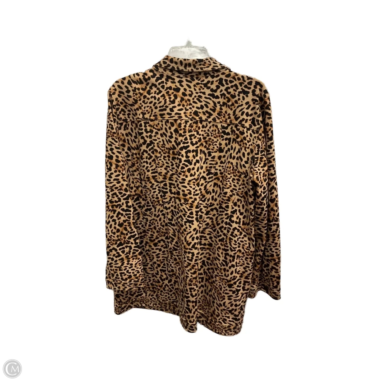 Jacket Other By Chicos In Leopard Print, Size: Xl
