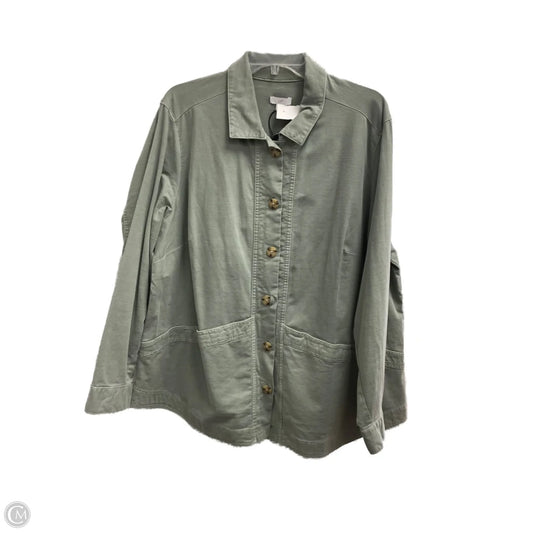 Jacket Other By J. Jill In Green, Size: Xl