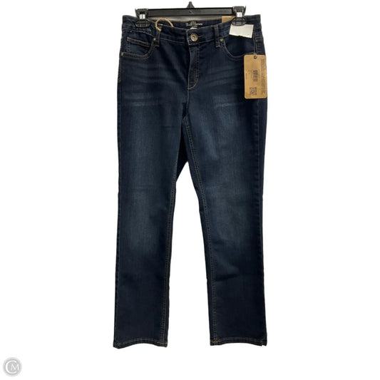 Jeans Straight By Ruff Hewn In Blue Denim, Size: 10p