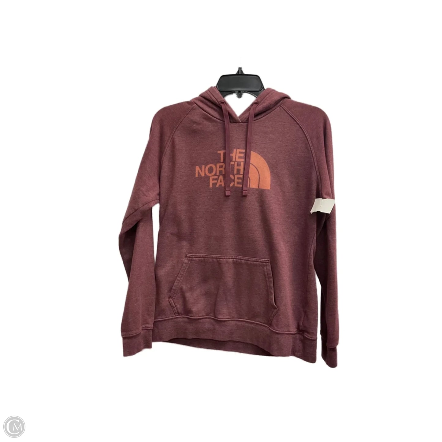 Sweatshirt Hoodie By The North Face In Maroon, Size: M