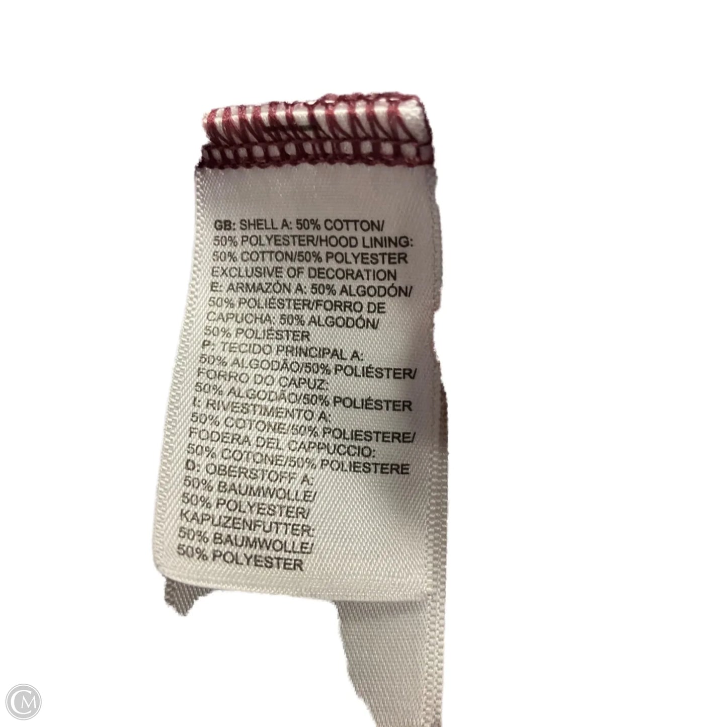 Sweatshirt Hoodie By The North Face In Maroon, Size: M