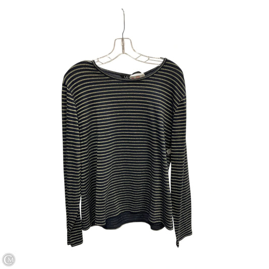 Top Long Sleeve By Lauren By Ralph Lauren In Striped Pattern, Size: Xl