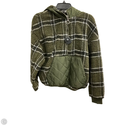 Sweatshirt Hoodie By Zara In Green, Size: S