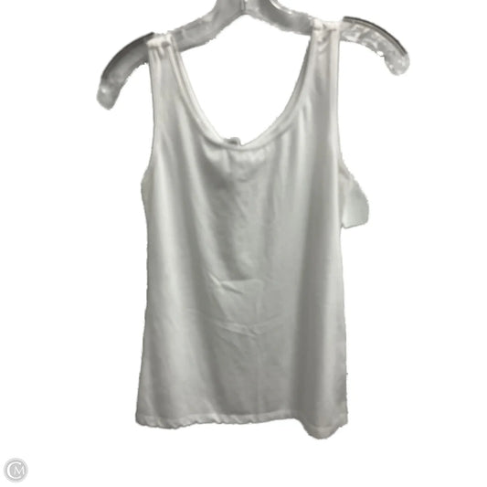 Top Sleeveless Basic By Ellen Tracy In White, Size: M