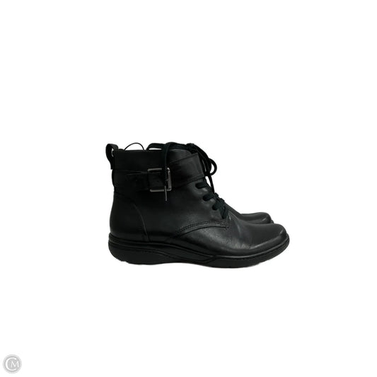 Boots Ankle Flats By Clarks In Black, Size: 7
