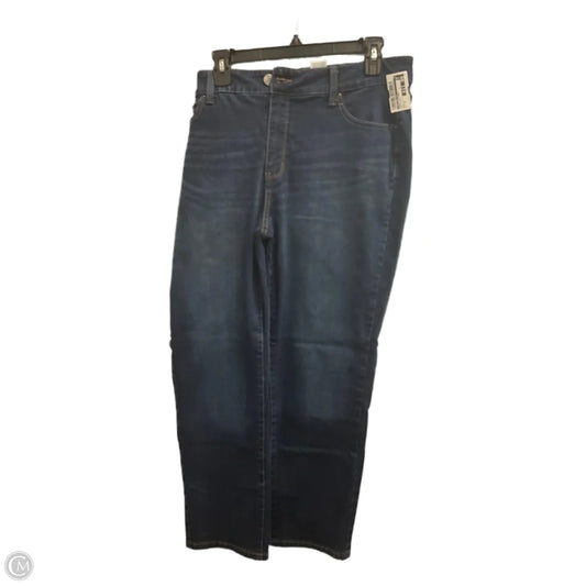 Jeans Straight By Time And Tru In Blue Denim, Size: 16