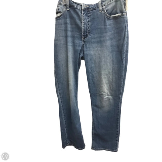 Jeans Straight By Lee In Blue Denim, Size: 16