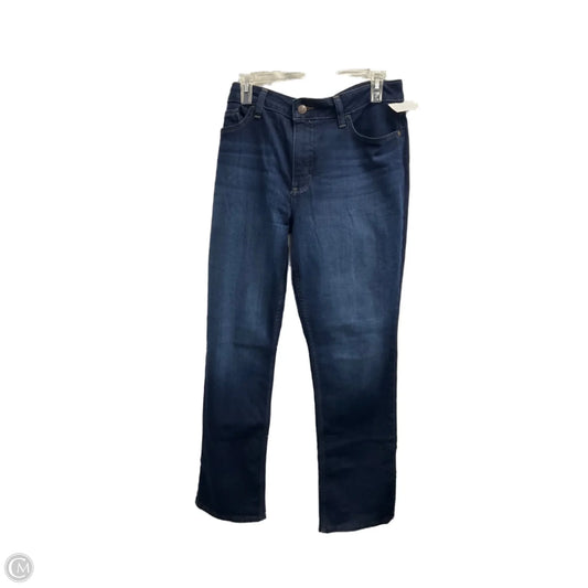 Jeans Straight By Lee In Blue Denim, Size: 16