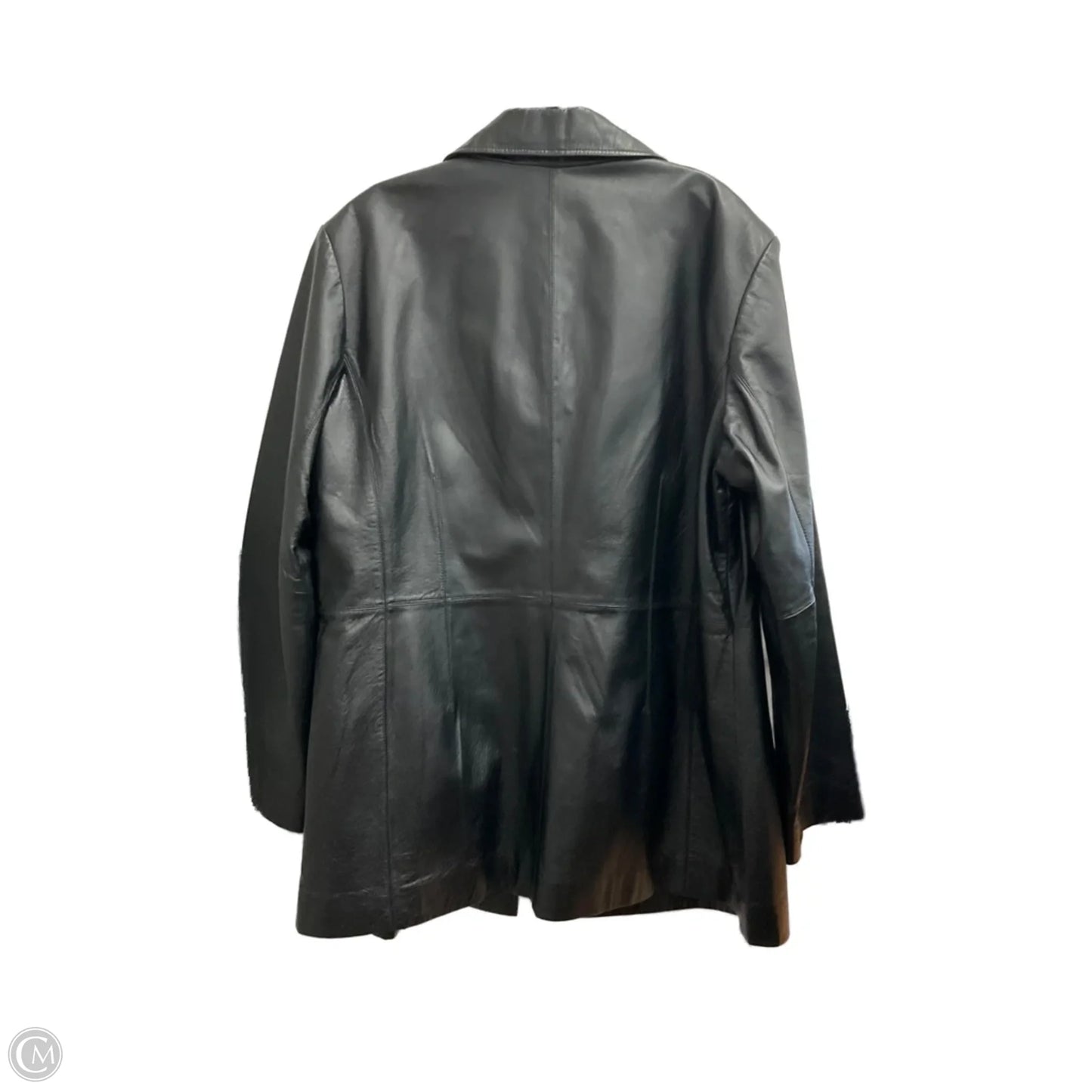 Jacket Leather By Worthington In Black, Size: Xl