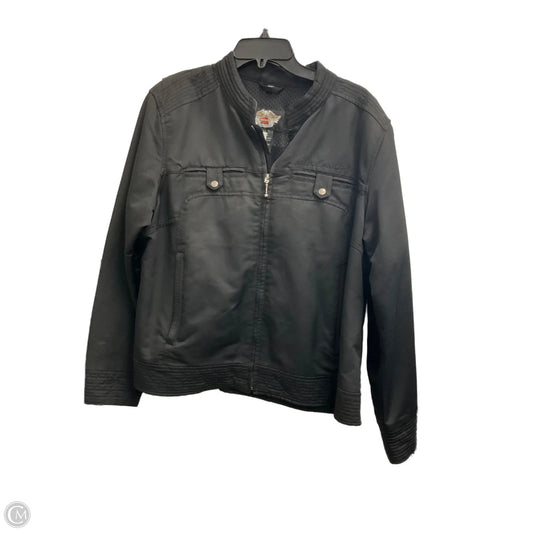 Jacket Moto By Harley Davidson In Black, Size: 1x