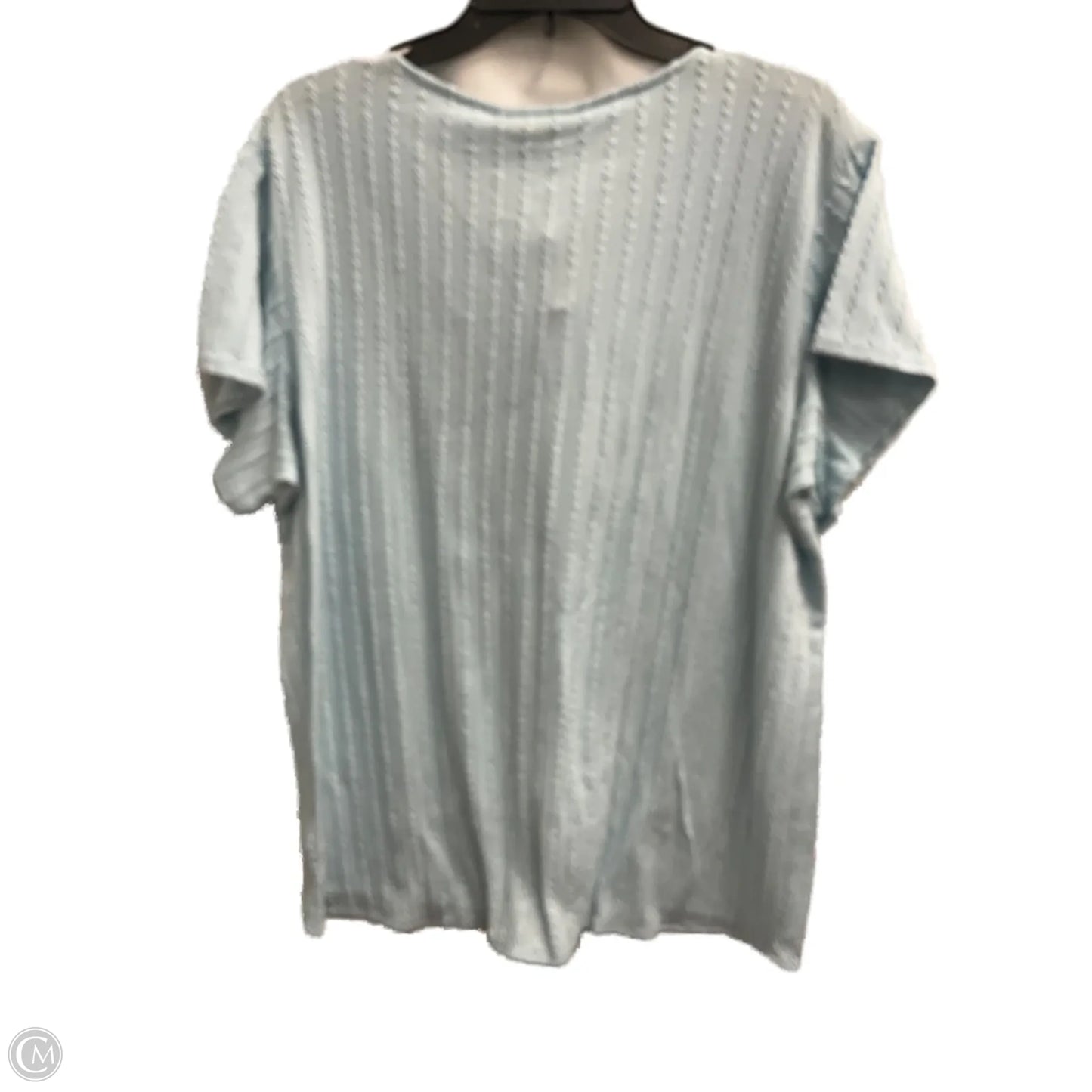Top Short Sleeve By Weatherproof In Blue, Size: Xxl