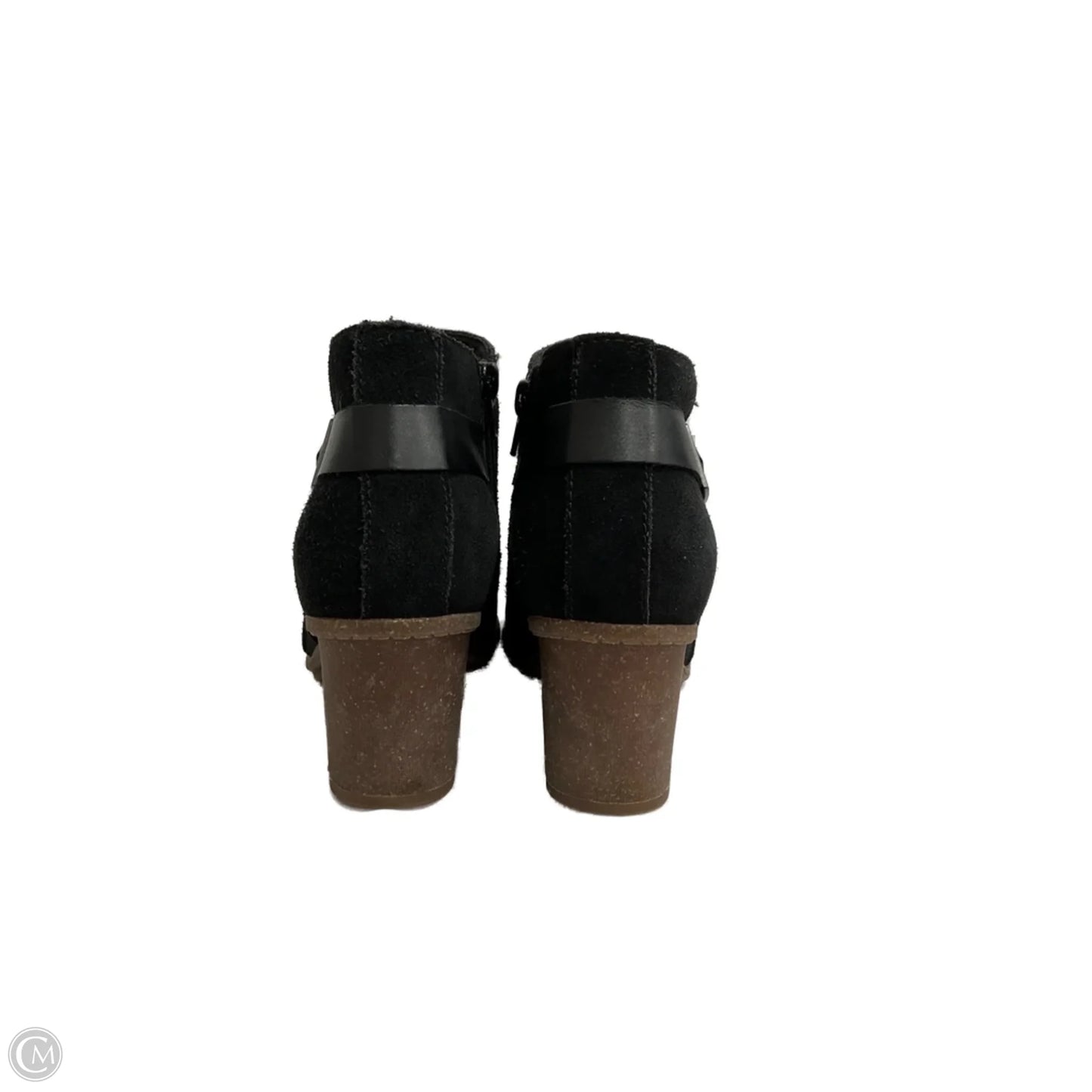 Boots Ankle Heels By Clarks In Black, Size: 8