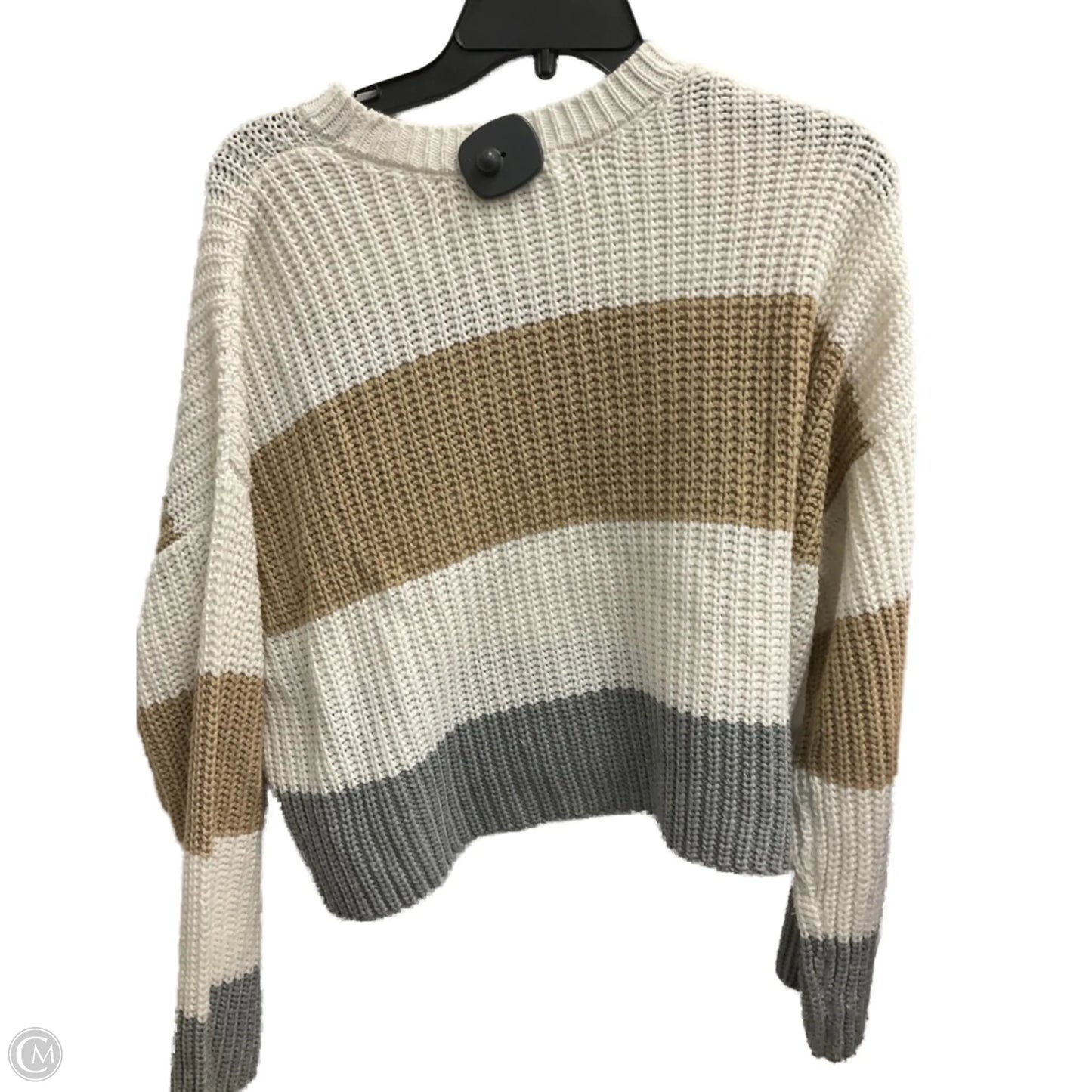 Sweater By Clothes Mentor In Cream, Size: M