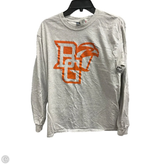 Athletic Top Long Sleeve Crewneck By Clothes Mentor In Grey, Size: M