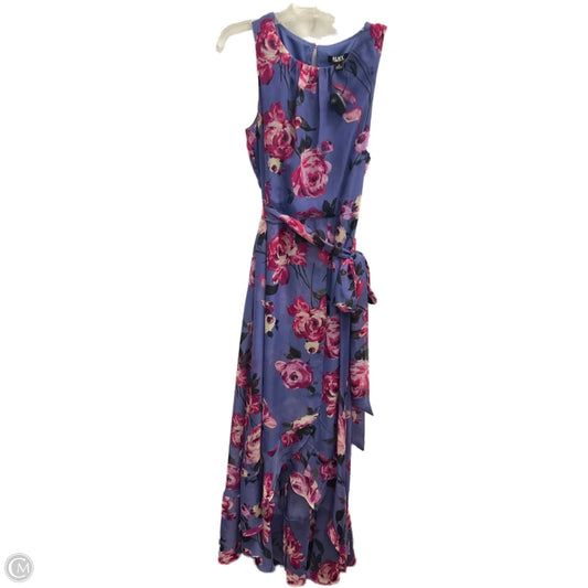 Dress Party Long By Sl Fashions In Floral Print, Size: M