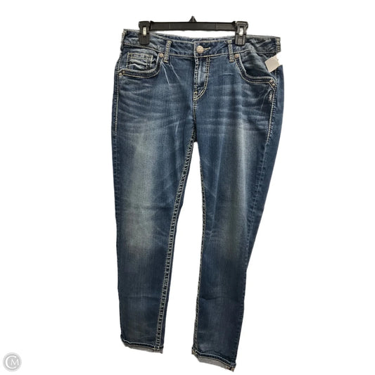 Jeans Boyfriend By Silver In Blue Denim, Size: 14