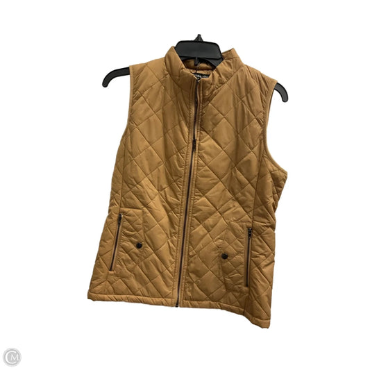 Vest Puffer & Quilted By Clothes Mentor In Tan, Size: S