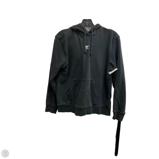 Athletic Sweatshirt Hoodie By Adidas In Black, Size: S