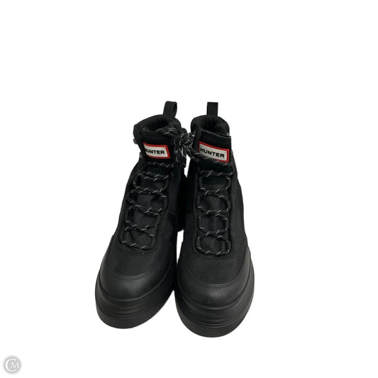 Boots Ankle Heels By Hunter In Black, Size: 8