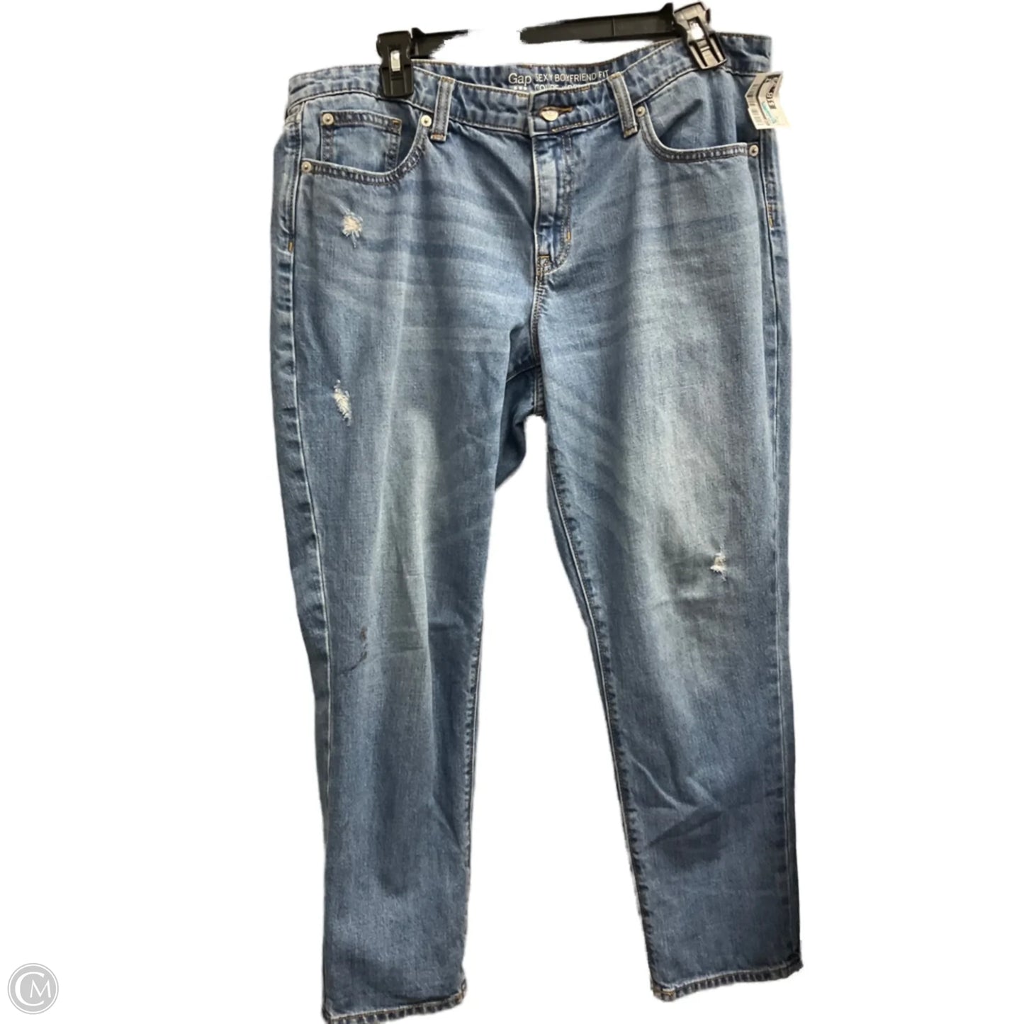 Jeans Boyfriend By Gap In Blue Denim, Size: 12