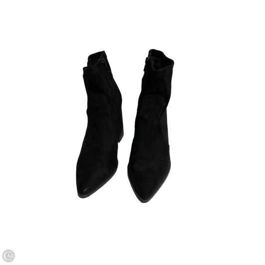 Boots Ankle Heels By Steve Madden In Black, Size: 9.5