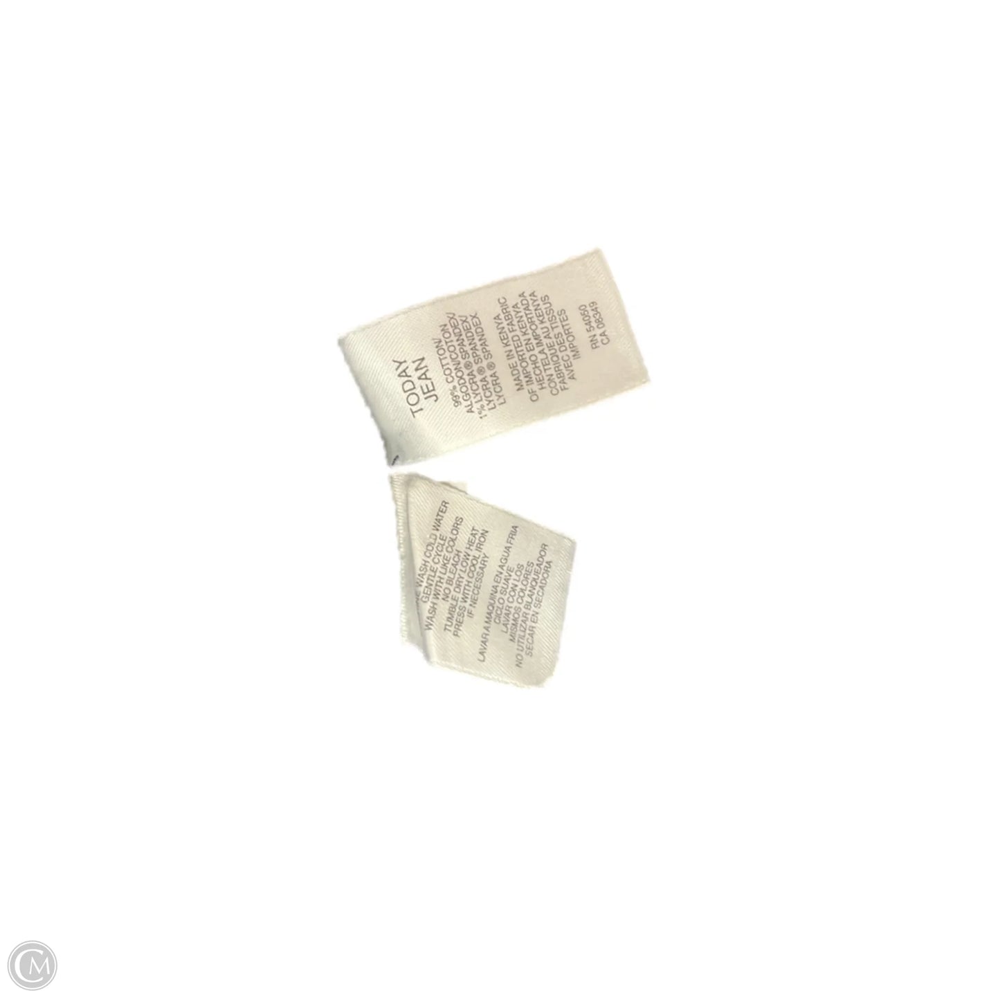 Jeans Straight By Jones New York In Blue, Size: 18