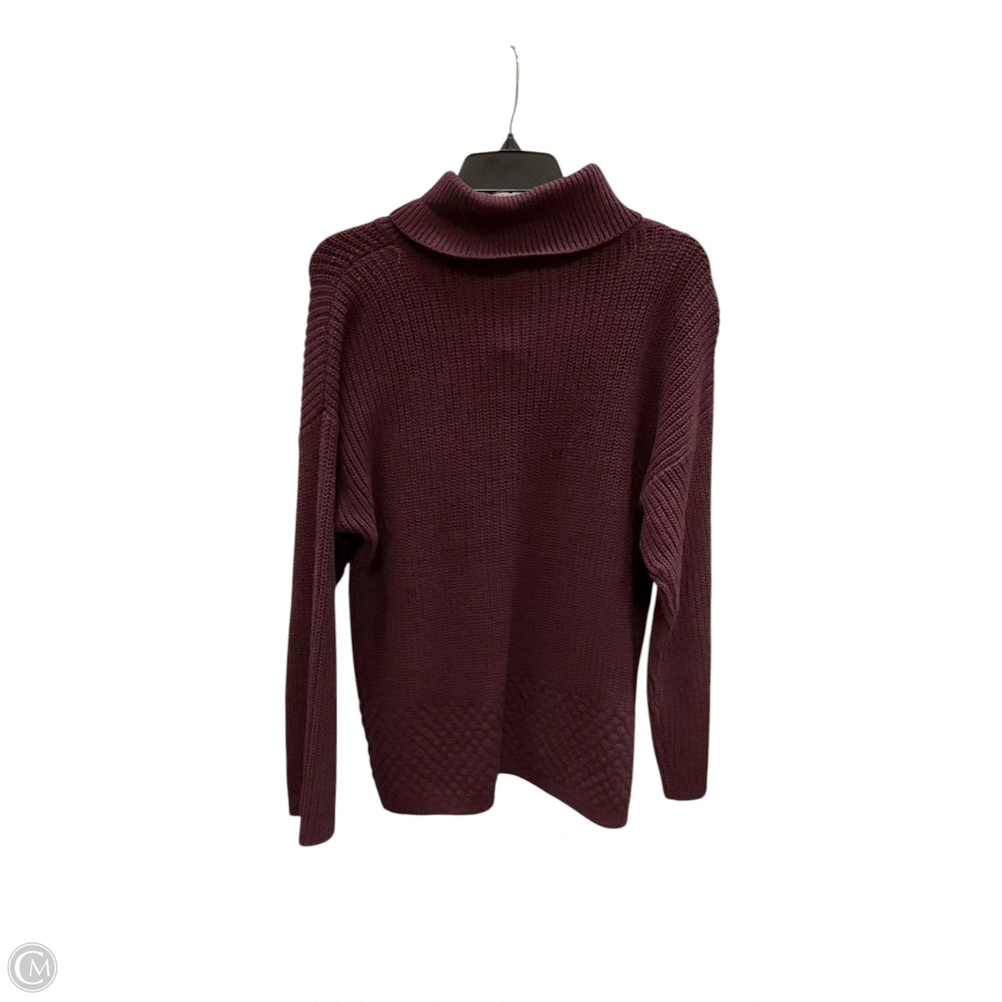 Sweater By Calvin Klein In Maroon, Size: M