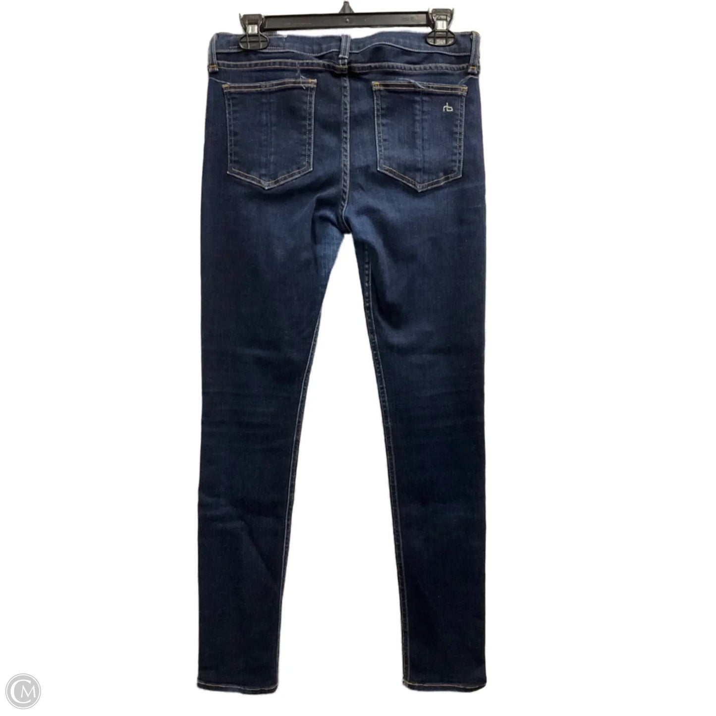 Jeans Skinny By Rag And Bone In Blue Denim, Size: 8