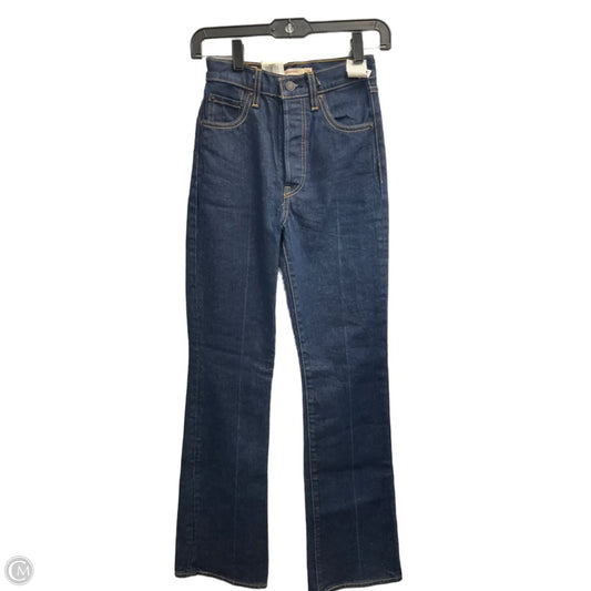 Jeans Boot Cut By Levis In Blue Denim, Size: 0