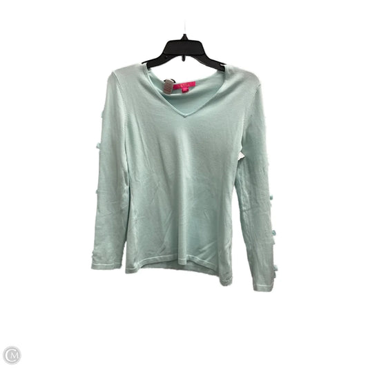 Top Long Sleeve Designer By Lilly Pulitzer In Blue, Size: S