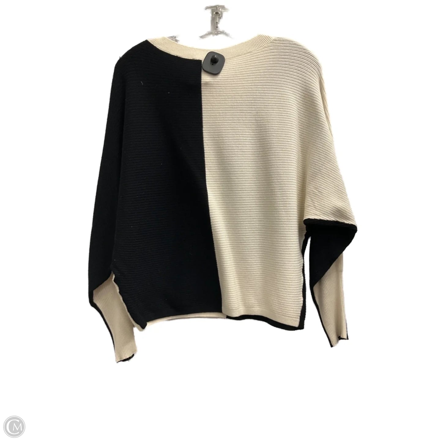 Top Long Sleeve By Cyrus In Black & White, Size: S