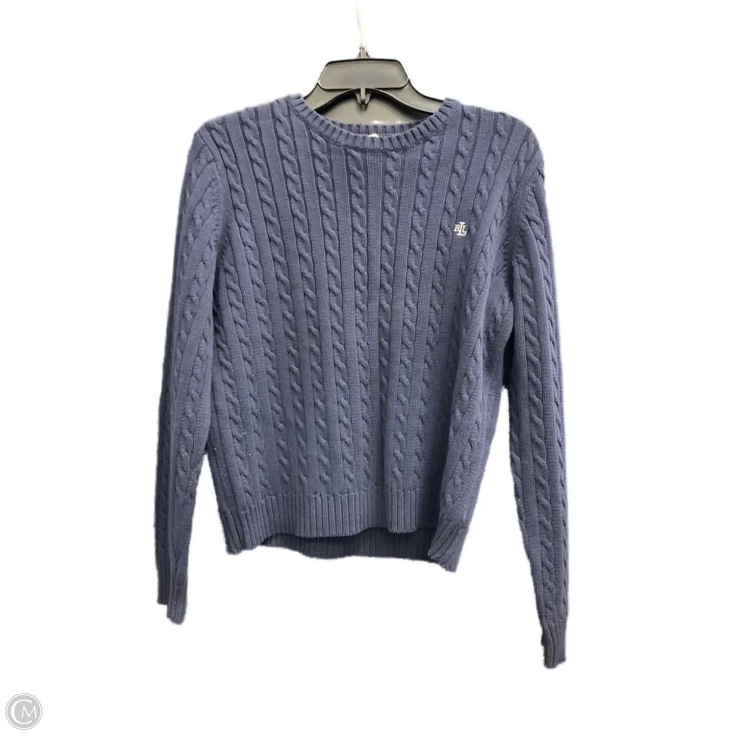 Sweater By Lauren By Ralph Lauren In Blue, Size: M