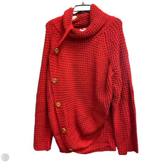 Sweater By Clothes Mentor In Red, Size: Xl