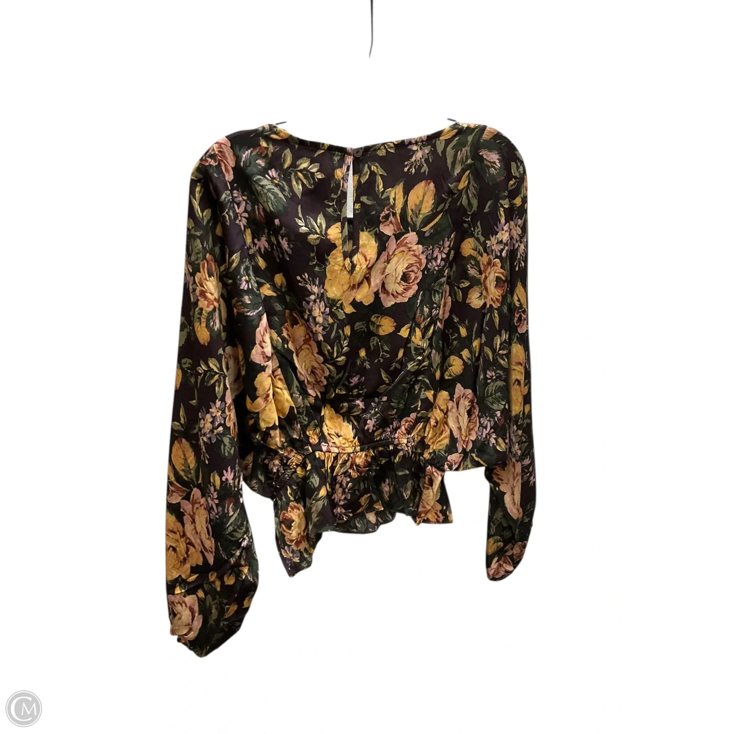 Top Long Sleeve By Olivaceous In Floral Print, Size: M