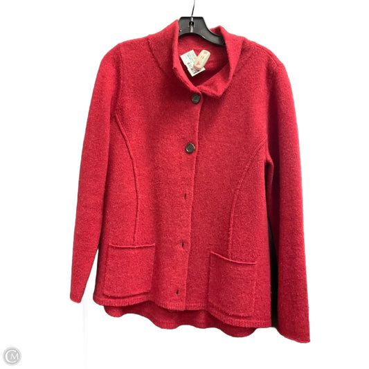 Cardigan By Eileen Fisher In Red, Size: M