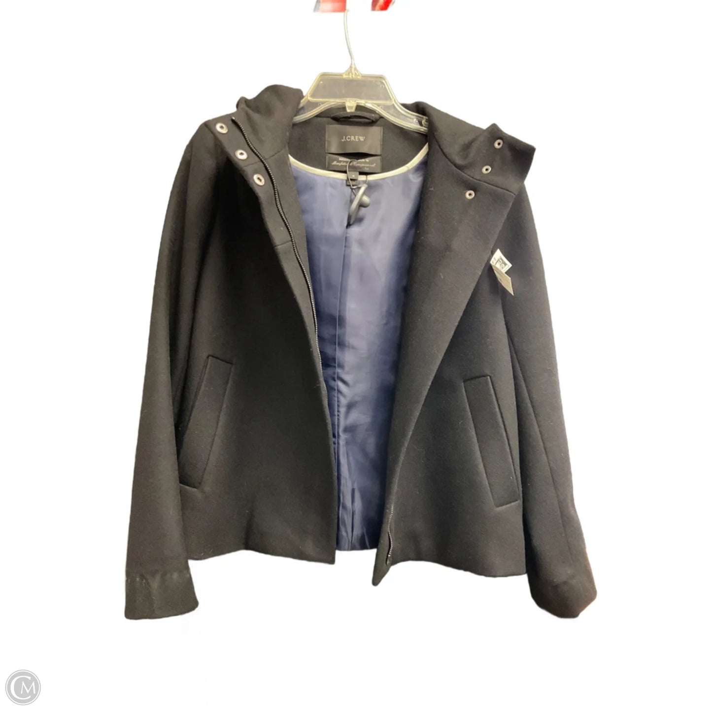 Coat Peacoat By J. Crew In Black, Size: S