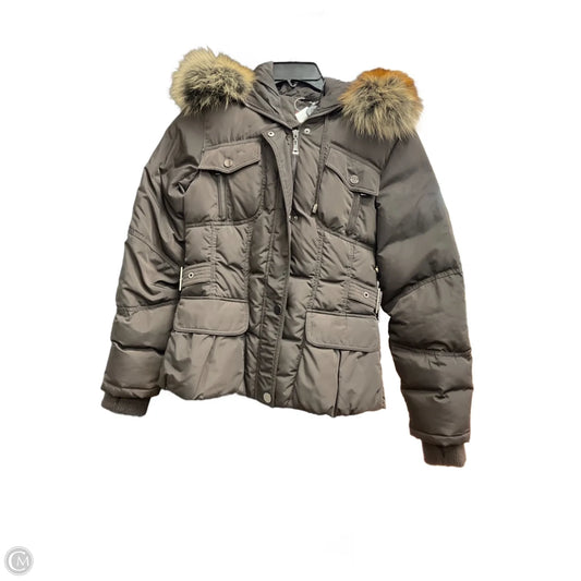 Coat Puffer & Quilted By Cma In Brown, Size: S