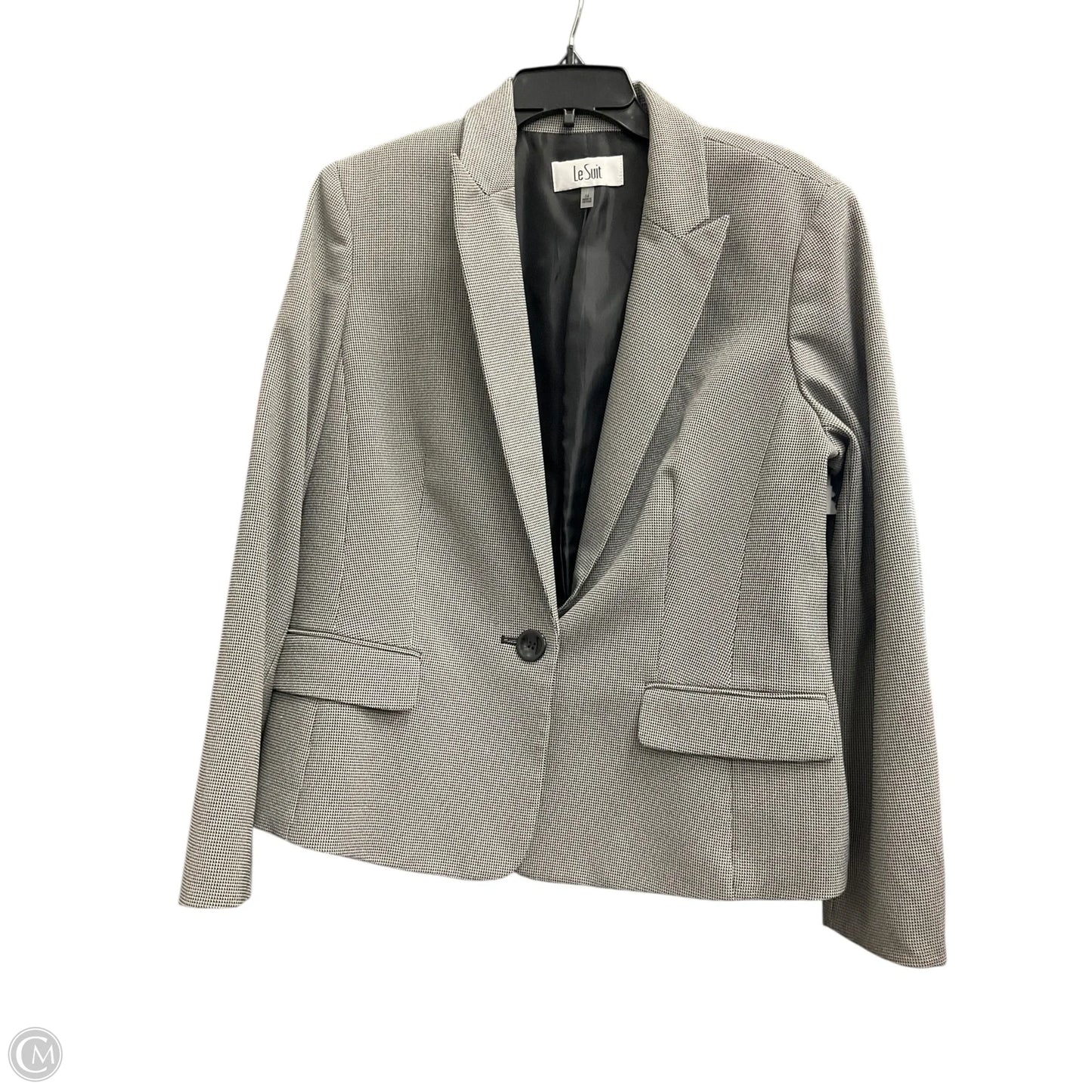 Pants Suit 2pc By Le Suit In Black & Cream, Size: Xl