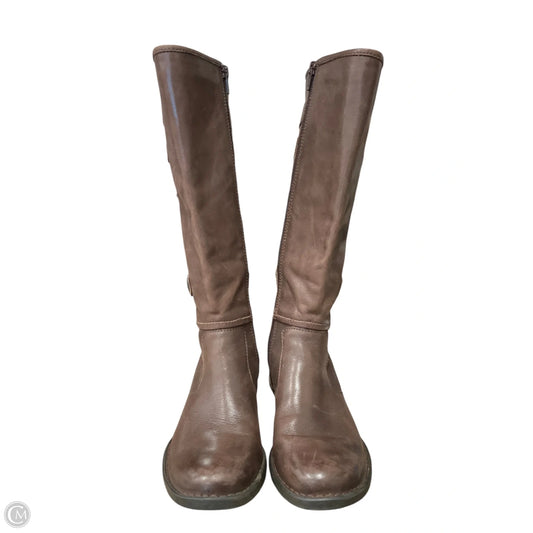 Boots Leather By Born In Brown, Size: 6