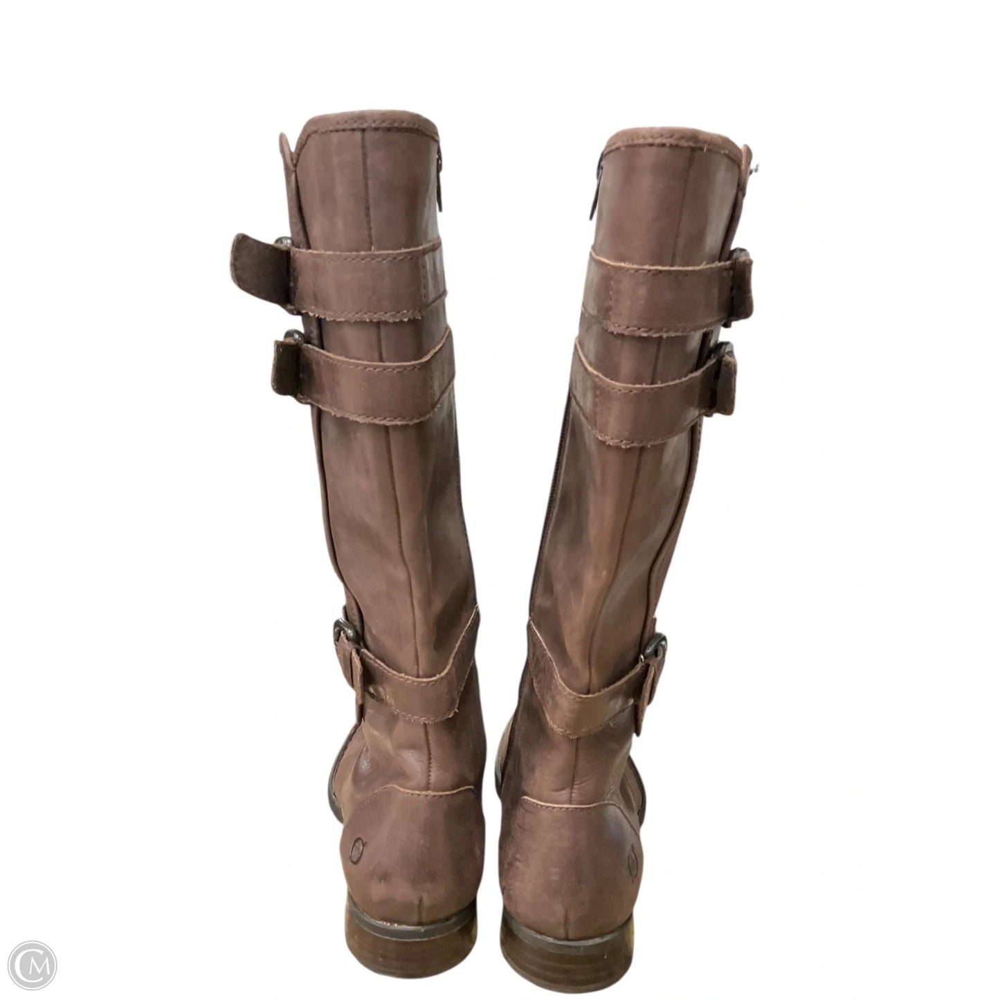 Boots Leather By Born In Brown, Size: 6
